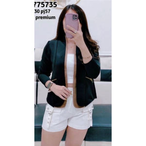 BLAZER SCUBA POLOS MOTIF 2 LAYER ZIPPER BEST SELLER / BLAZER KANTOR KOREA