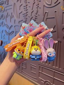 Zootopia Plush Claw Keychain Cartoon Judy Nick Car Keychain Backpack Pendant [ Free Shipping ]