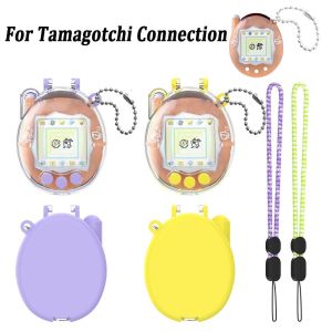 PLLEWY Transparent Protective Case Crystal PC Dustproof Clear Cover Anti-Scratch Hard Shell for Tamagotchi Connection Game Console Accessories