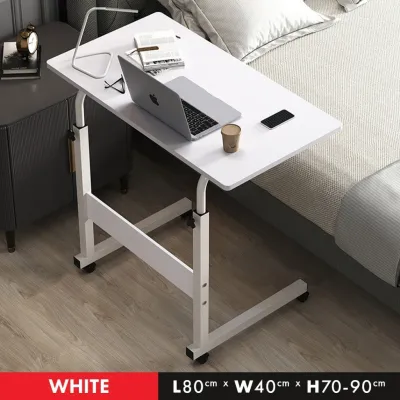 F&F: Adjustable Table with Wheel/ laptop table/Bedside Table/ Movable Computer Table/Sofa Side Table