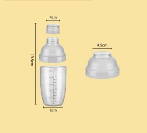 PC Shaker 4set 700ml/500ml Shaker Four piece set of hand made lemon stick specialized snow cup/500ml/Lemon Hammer