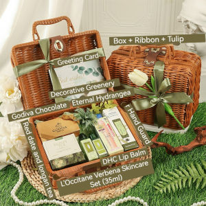 High-end forest-themed wedding favors | Rattan gift boxes | Wedding favors for female best friends | Bridesmaid gifts | Niche sophisticated and practical gifts