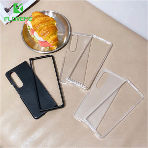 FLOVEME Clear Glossy Matte Phone Case For Samsung Galaxy Z Fold 6 5 4 3 Case Slim Ultra Thin Shockproof Hard PC Back Cover