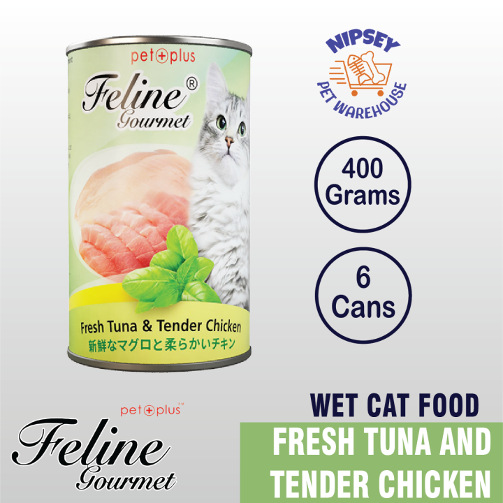 Feline Gourmet Fresh Tuna and Tender Chicken 400g Wet Cat Food in