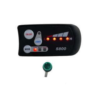 S800 Display Panel 36V 48V Waterproof Connector for Electric Bike and Scooter Support Real Time Data Display
