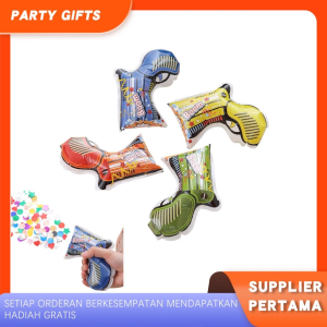Party Popper Mini Model Conferti Gun Balon Pistol Dekorasi Pesta Ulang Tahun Balon Pistol Confetti
