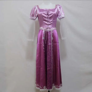 Tangled purple dress Laura Cosplay Costume Princess dress