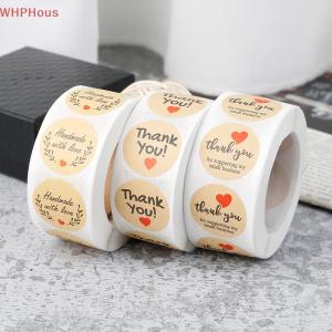 WHPHous 500pcs Thank You Stickers Seal Labels Round Paper Label sticker for Decoration