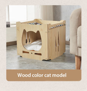 The Luxurious Wooden House Can Be Stacked with Cat Villas Cat Hammocks Climbing Features Special Pet Beds and Pet Supplies