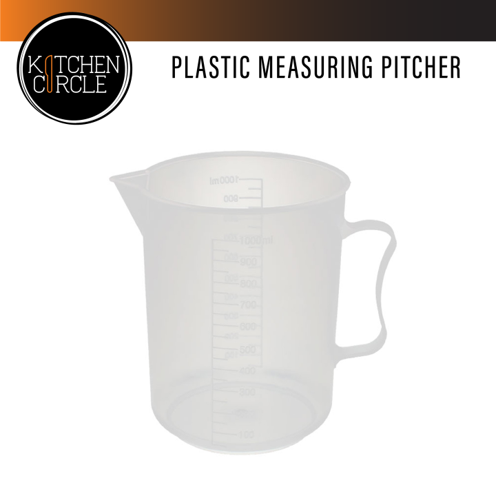 Plastic Pitcher with Measurements Indicated (100ml, 500ml, 1000ml Capacity) Lazada PH