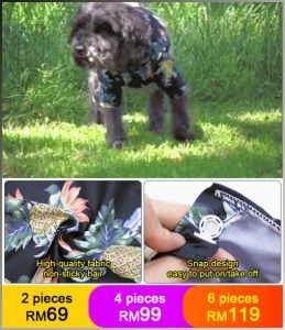 Dog Undershirt Sweat-absorbent and Breathable Thin Section Dog Clothes Fashion Anti-adhesive