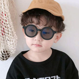 【Bestella✨COD】 Korea RetroKacamata Anak Fashion Bulat Kacamata Anak-anak Lucu Warna Permen