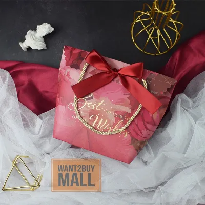 🇲🇾 Wedding Party Birthday Goodies Doorgift Gift Souvenir Doorgift Candy Paper Bag Box Handbag Ribbon Kotak Hadiah Kahwin