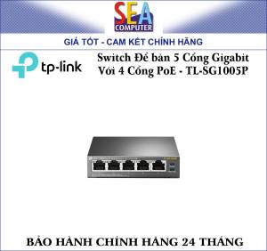 Switch Để bàn Gigabit 5 cổng với 4 cổng PoE TP-LINK TL-SG1005P