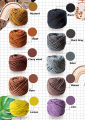 Tali Katun Tali Macrame Warna 4mm kemasan 1 kg. 