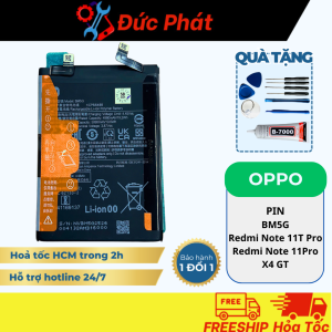 Pin Thay Thế Xiaomi BM5G / Redmi Note 11T Pro / Redmi Note 11Pro / X4 GT 5000mAh (Tặng Bộ Sửa và Keo)