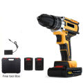 Tangan tanpa kabel/Mesin Bor Baterai Cas Komplit 21VF Bor Impact 10mm Mesin Bor Tangan Bor Listrik Mesin Bor 1 Baterai Cas Bor Listrik Bor Cas 2 Baterai/bor Cordless/bor Baterai Cas/bor Batre. 