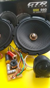 Adams Digital GSK 660 6.5" + JST 288 silk dome tweeter 2-way component speakers (with in-line 6db & 12db crossover)