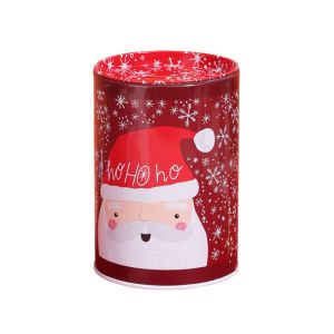 KAKA Cartoon Christmas Savings Tank Santa Claus Snowman Xmas Tinplate Box Christmas Cookie Jar Coin Box Coin Bank For Storing Candy Chocolate Coin