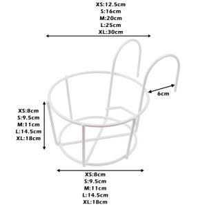 【COD&Fast Delivery】 Hanging Type Flower Pot Stand Round Wall-Mounted Potted Plant Hanging Bracket Simple Iron Potted Plant Storage Rack Home