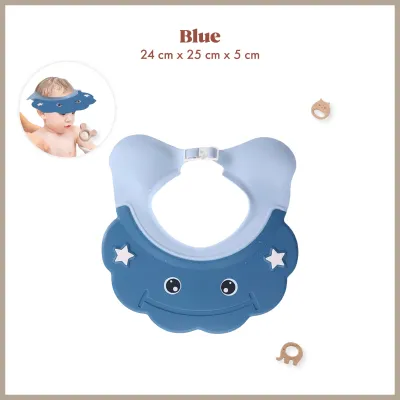 Day One 🍃 Baby Shower Bathing Protect Soft Cap Hat baby Shower Cap Bath Head Cover Topi Mandi Bayi