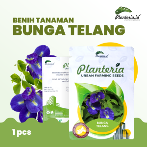 Benih Bunga Telang Kemasan Urbanfarming Bersertifikat 5 butir