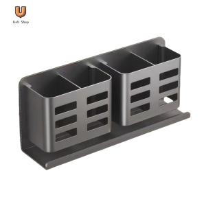 Wall-Mounted Hanging Bracket Wear Resist Washbasin Storage Tube Large Capacity Electric Shaver Storage Rack Bathroom Supplies [Ueb Shop]