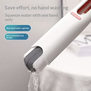 JJT Mini small mop desktop multi-functional small mop household hands-free handheld foldable for bathroom crevices absorbs water