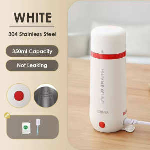 SDRNKA Portable water Heating cup Household small electric water heating cup  Business trip and travel water heating kettle Heat preservation electric water boiling cup