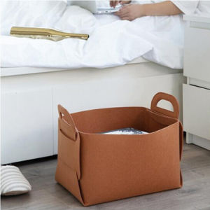 {SG Nextday Delivery}Foldable Felt Basket Home Organizer Storage box Large Capacity