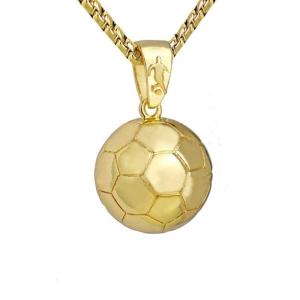 Soccer Necklace Pendant Necklace Youthful Fashion Accessory Suitable for Soccer Lovers and Fashion Individuals Present