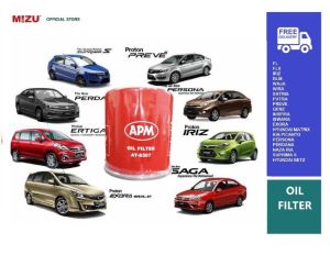 MIZU APM PROTON OIL FILTER ( GEN 2 / BLM / WAJA / WIRA / Persona / Exora/ Iswara) Oil Filter DIY car accessories car minyak hitam 5w30 5w40 10w40 minyak injin engine oil 10w30 15w40 20w50