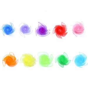 10Pcs Varied Dance Scarf Set Soft Flowing Chiffon Cloth For Stage Activity And Training Easy Foldable Design