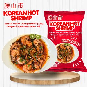 Udang Pedas Korean Hot Shrimp Saos Mie Jontor Halal