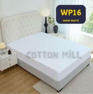 #CWQ2  Waterproof Plain Fitted Bedsheet Mattress Protector Cadar Single/Queen/ Cadar Kalis Air Cadar Murah