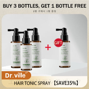 【NO.1】Dr.ville Hair Tonic Rambut Gugur Hair Growth Spray for Thinning Hair Treatment Effective 50ml