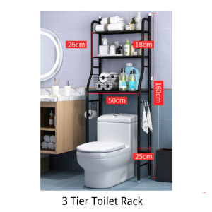 Rak Toilet Organizer Rak Mesin Cuci Stainless steel Rak Kamar Mandi Portable Rak Serbaguna