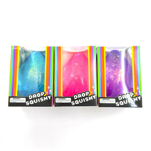Dream Drop Translucent Squishy Squeezy Popping Stretchy Stress Fidget Drops Complete Gift Set Party Bundle
