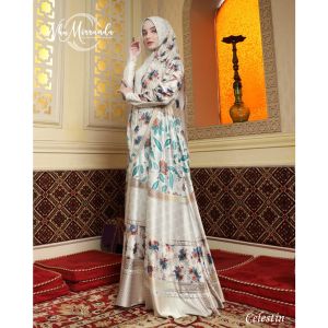 100% REALPIC Gamis Syari CELISTINE SYARI by ALUNA NHA MIRANDA - MEWAH LEBARAN REALPIC 100%