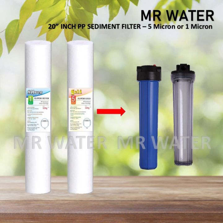 20" PP Sediment Filter Replacement Cartridge PP Water Filter 1 micron