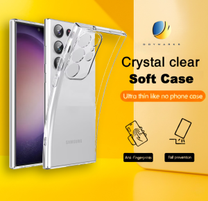 Samsung S26+ S26 S25+ S25 S24+ S24 Ultra FE 2.0mm Premium Clear Case Soft Silicone TPU Anti-Shock Anti-Yellowing Shockproof High Quality Transparent Protection Cover