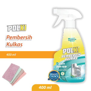 Polki Pembersih Kulkas 400ml (Free Lap Microfiber+Packing Dus)
