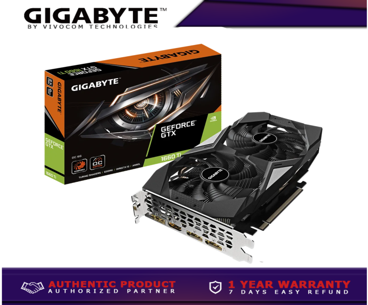 GIGABYTE GeForce GTX 1660 Ti OC 6G 192-bit GDDR6