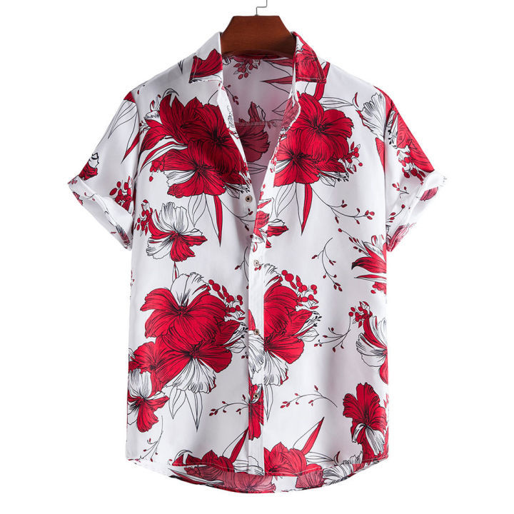 Floral polo shop outfit for men