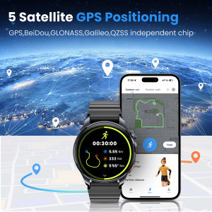 HAYLOU Watch 4S GPS Smartwatch 1.43” HD AMOLED Display 5 Satellite GPS Positioning 120+ Workout Modes Sport Fitness Smart Watch