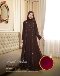 COD Royal Arabian Ceruty Apk Payet Size XL Dress Wanita Lebaran Terbaru 2025 Kekinian Fashionable