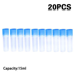 20 Pcs Containers Fecal Specimen Bottle 15 Ml Screw Waste Specimen Bottle