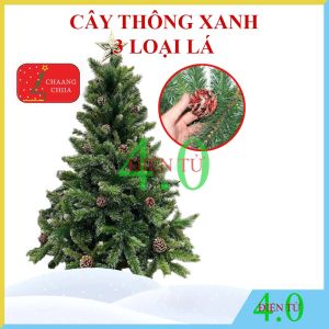 Cây Thông Noel Chaang Chiia Cao Cấp 1m5/1m2/0.9m - Phong Cách Hàn Quốc Tán Dày Lá Xanh Dáng Mỏng