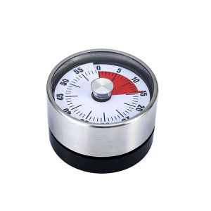 Magnetic Timer 60 Minutes Stainless Steel Kitchen Mechanical Cooking Timer