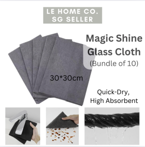 [SG INSTOCK] Bamboo Charcoal Fibre Cleaning Cloth (3/10 pieces) | Oil & Water Absorbent